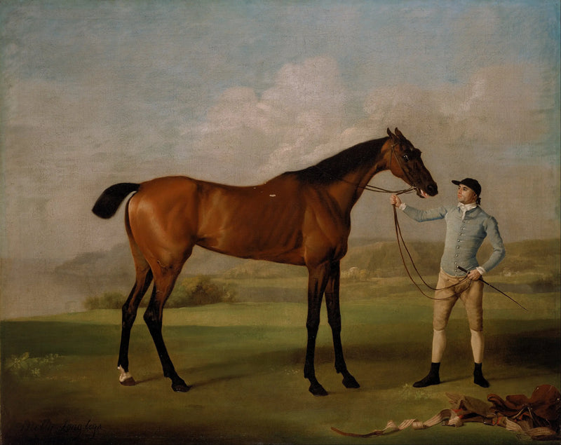 Molly Long Legs with Her Jockey - George Stubbs