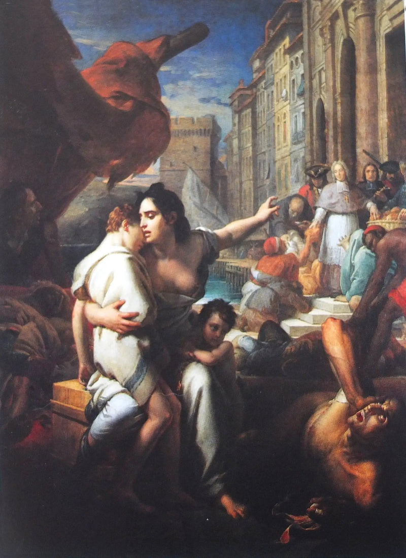 Bishop of Belzunce during the plague of 1721 in Marseille - François Gérard