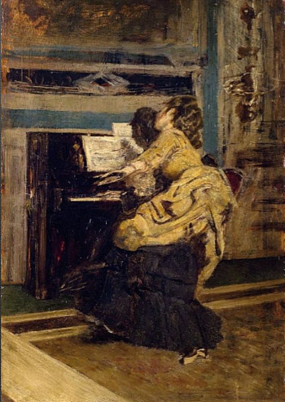 Monsieur at the piano - Giovanni Boldini