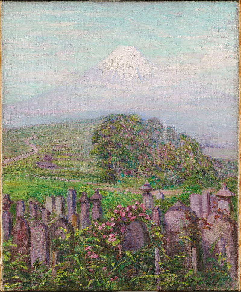 Mount Fuji et ses pierres tombales - Lilla Cabot Perry
