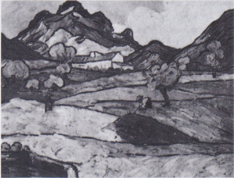 Mount Gaussier with the Mas de Saint-Paul - Vincent van Gogh