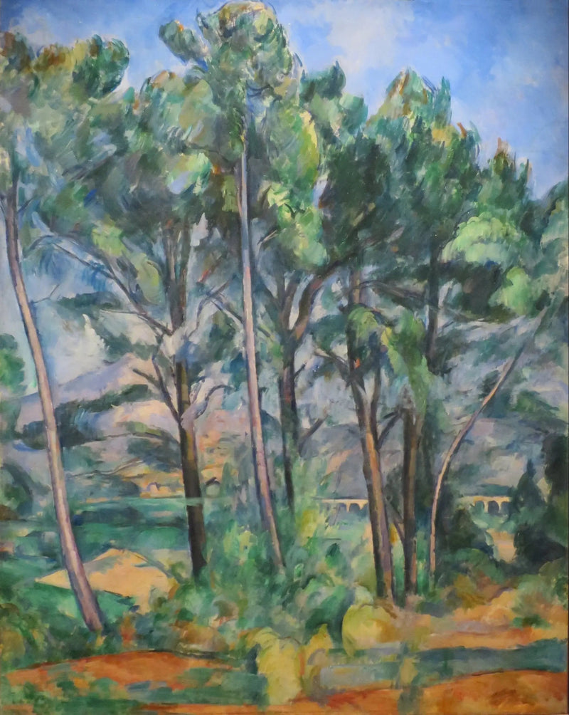 Mont Sainte-Victoire and viaduct near Valcros - Paul Cézanne