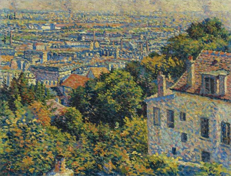 Montmartre, de la rue Cortot. View towards Saint-Denis - Maximilien Luce