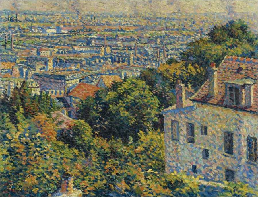 Montmartre, de la rue Cortot. View towards Saint-Denis - Maximilien Luce