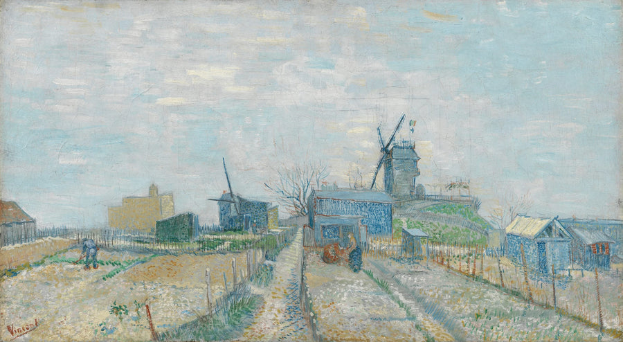 Montmartre: windmills and vegetable gardens - Vincent van Gogh