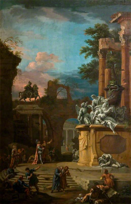Imaginary monument to William Cavendish (1640-1707), 1st Duke of Devonshire - Sebastiano Ricci