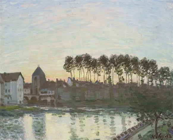 Moret-sur-Loing at Sunset - Alfred Sisley