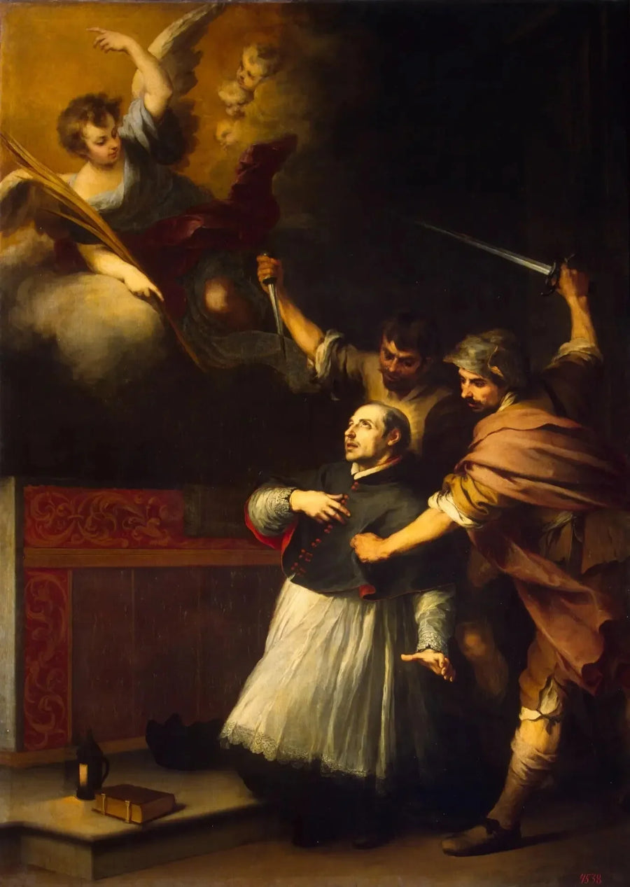 Death of the Inquisitor Pedro de Arbues - Bartolomé Esteban Murillo