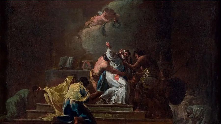 Death of Saint Albert of Jerusalem - Francisco de Goya