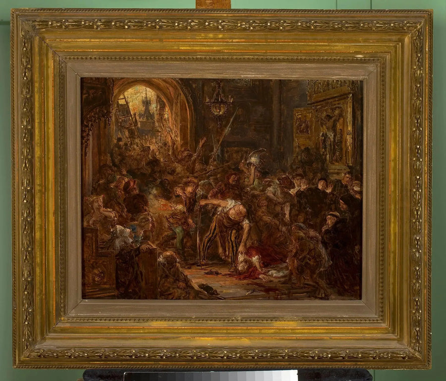 Death of Tęczyński in the Franciscan Church - Jan Matejko