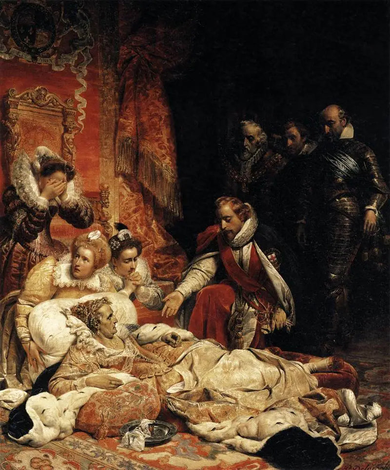Death of Elizabeth, Queen of England, in 1603 - Paul Delaroche