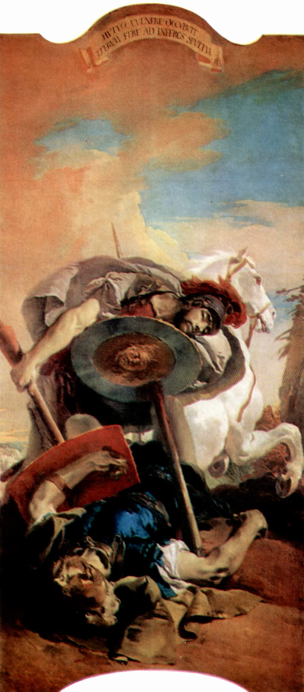 Death of Consul L. J. Brutus during a duel with Aruns - Giovanni Battista Tiepolo