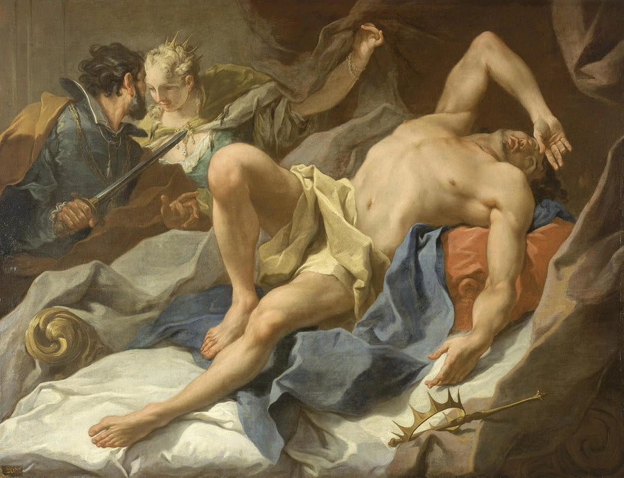 Death of King Candaules - Giovanni Battista Pittoni