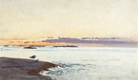 Seagulls on the islet - Bruno Liljefors
