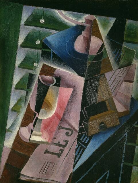 Coffee grinder and glass - Juan Gris
