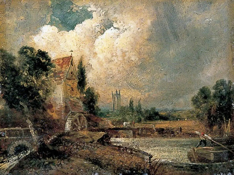 Watermill at Flatford, Kent - John Constable