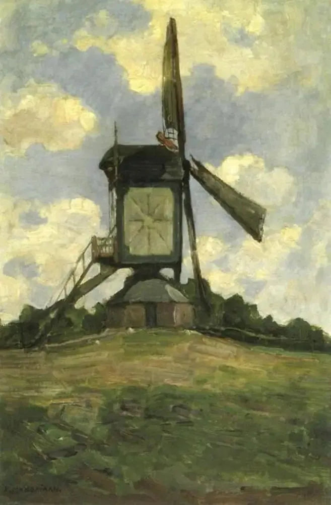 Side view of Heeswijk Windmill - Piet Mondrian
