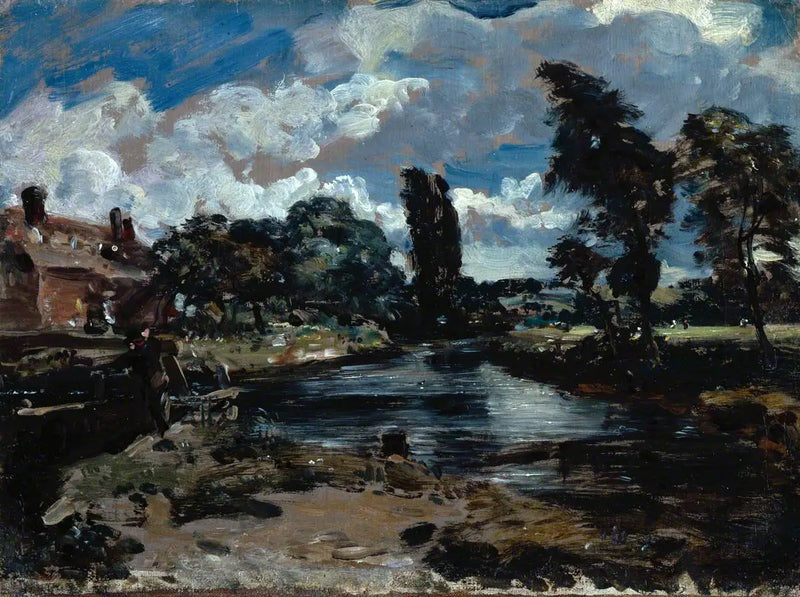 Flatford Mill from a lock on the Stour - John Constable
