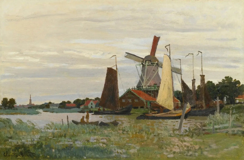 A mill in Zaandam W171 - Claude Monet