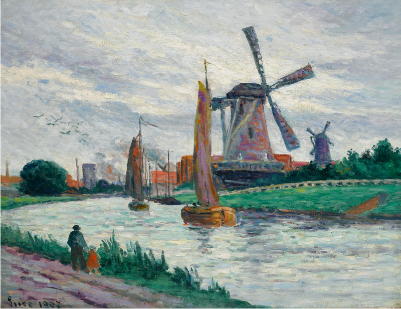 Moulins in Holland - Maximilien Luce
