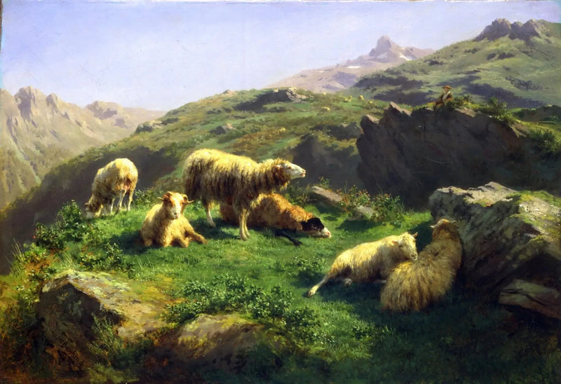 Sheep Grazing in the Pyrenees - Rosa Bonheur