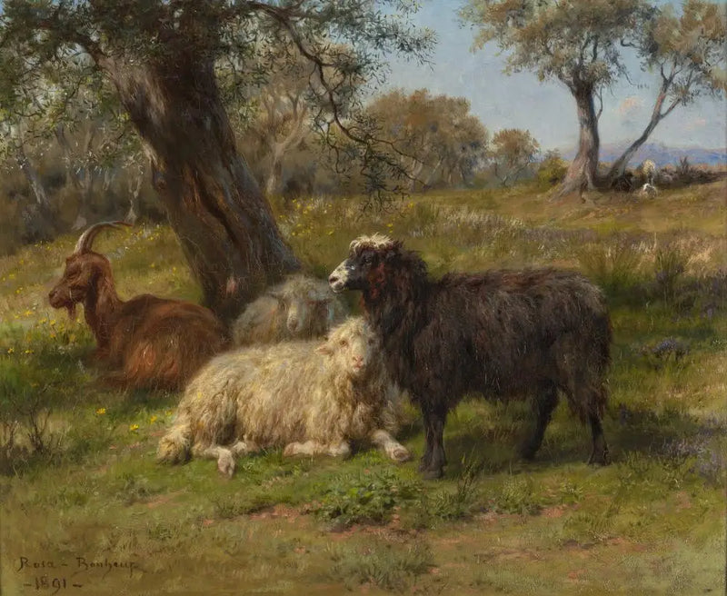 Sheep and Goats - Rosa Bonheur