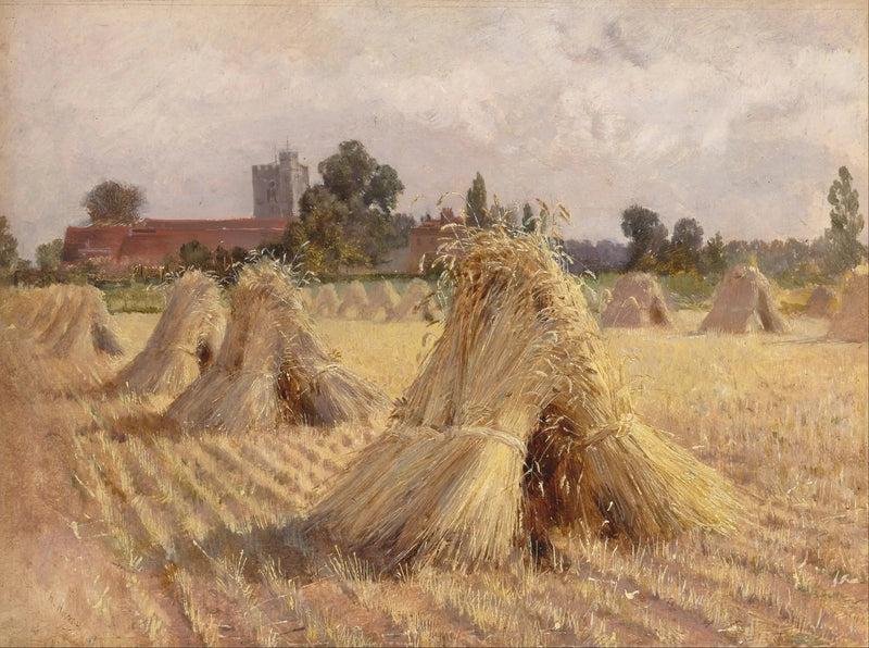 Corn Cobs near Bray Church - Heywood Hardy