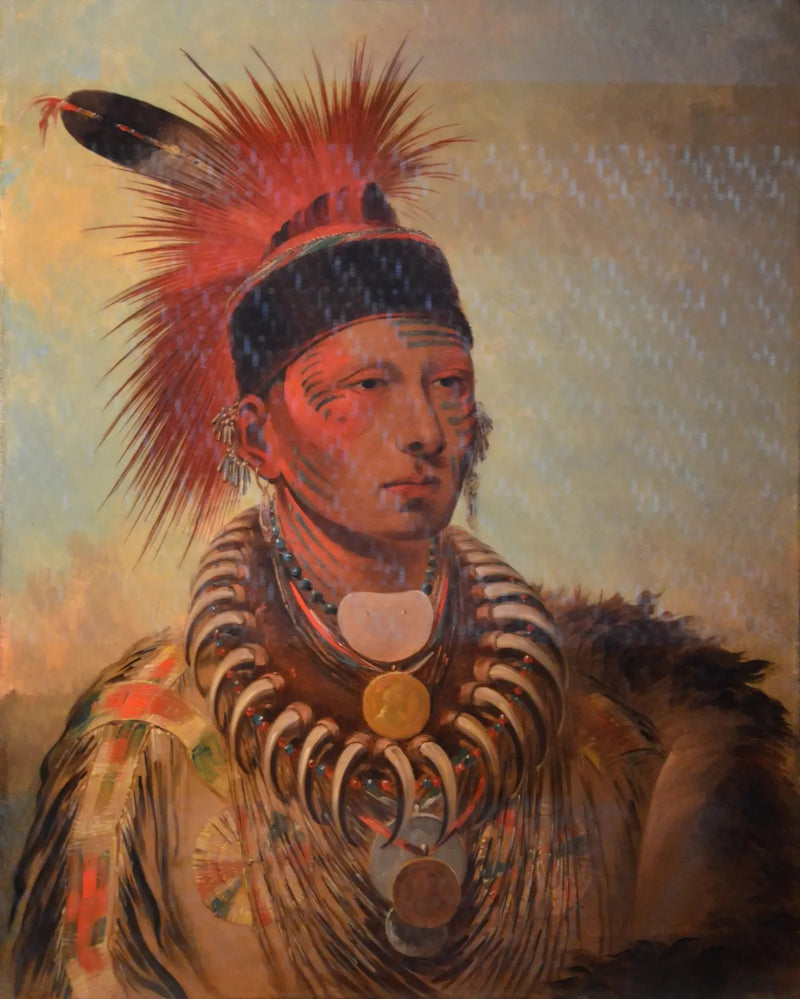Mu-hu-she-kaw (The White Cloud) - George Catlin