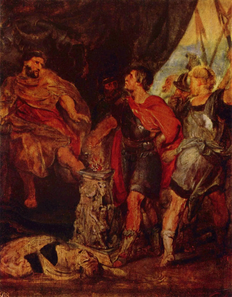 Mucius Scaevola before Lars Porsenna - Peter Paul Rubens
