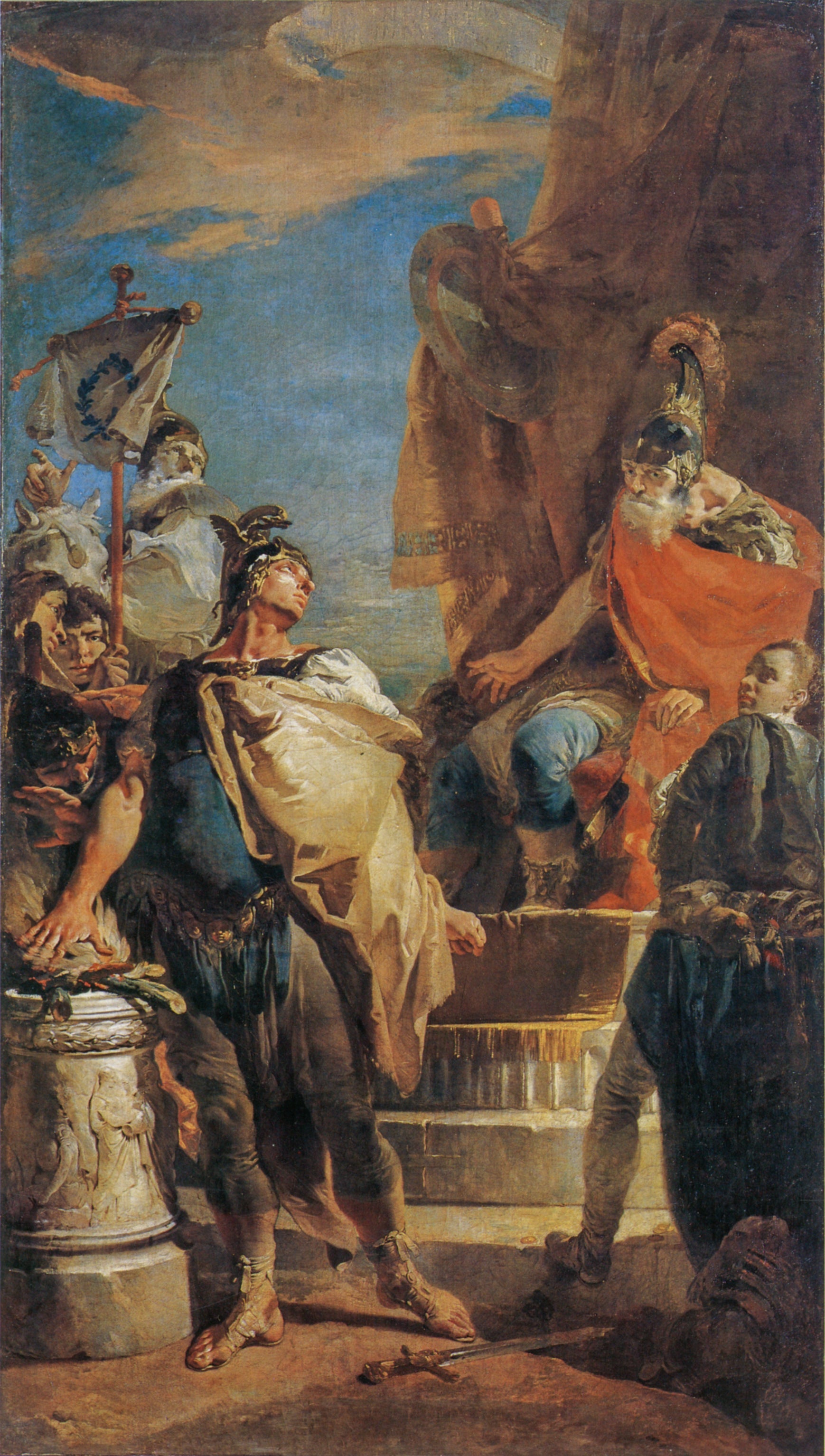 Mucius Scaevola before Porsenna - Giovanni Battista Tiepolo