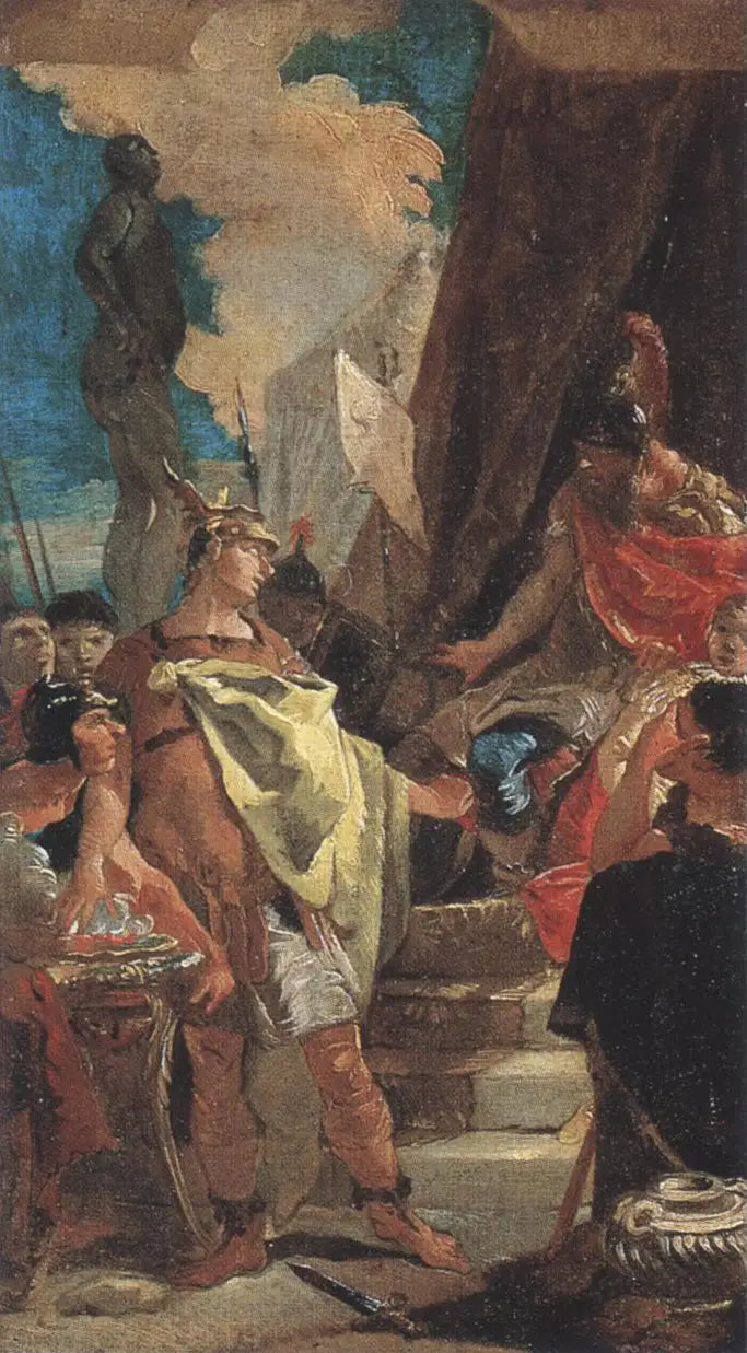 Mucius Scaevola and Porsenna - Giovanni Battista Tiepolo
