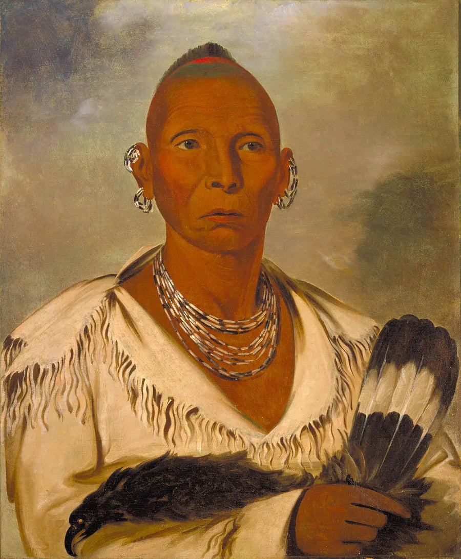 Múk-a-tah-mish-o-káh-kaik, Black Hawk, eminent chief of sac - George Catlin