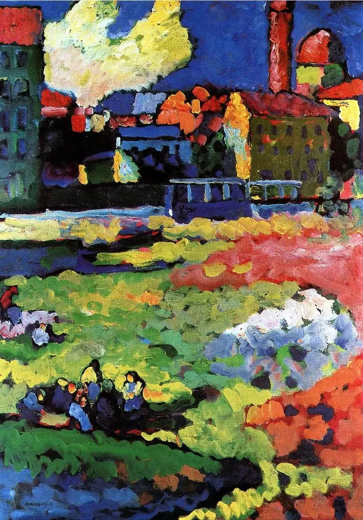 Munich-Schwabing with the Church of St. Ursula - Vassily Kandinsky