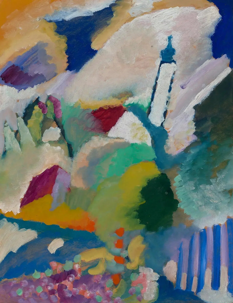 Murnau with the Church I - Vassily Kandinsky