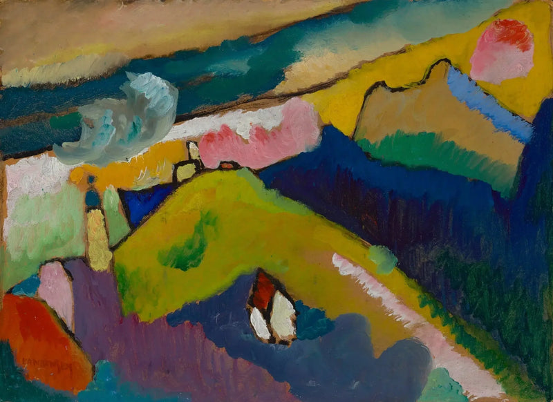 Murnau - Mountain Landscape with Church - Vassily Kandinsky