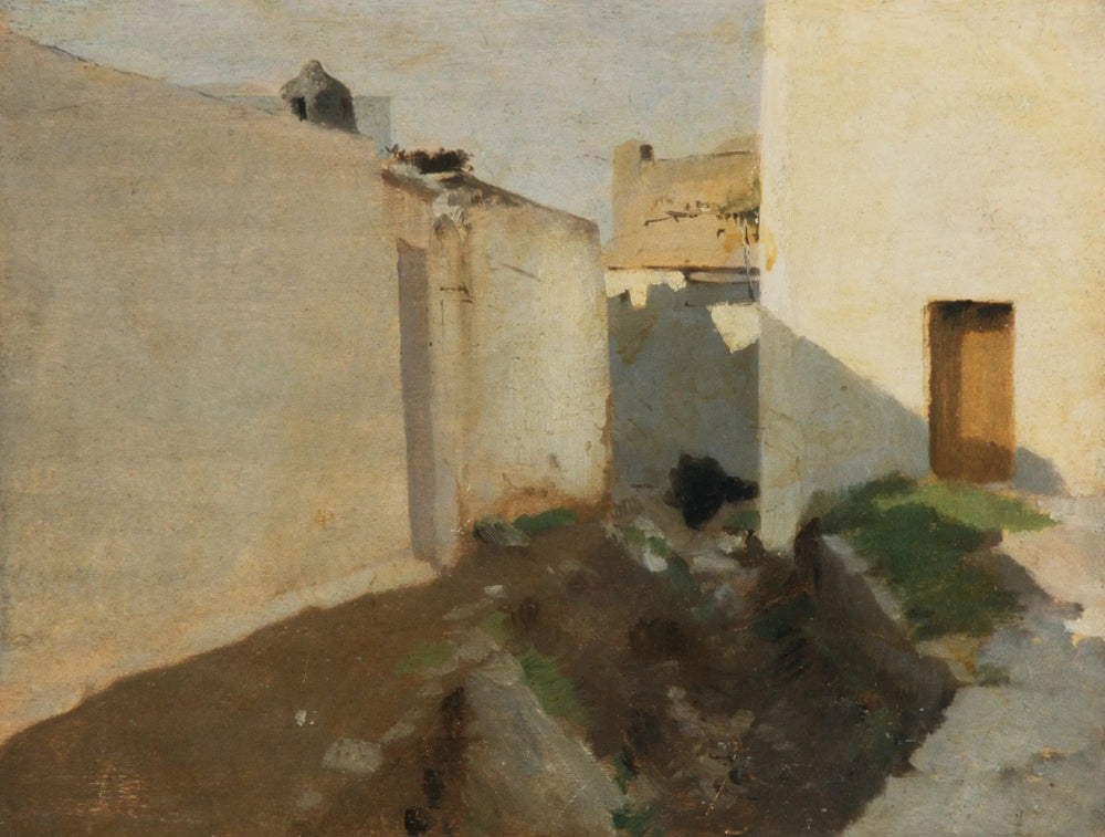 Murs blancs au soleil, Maroc - John Singer Sargent image 1 tableau peint à l’huile sur toile