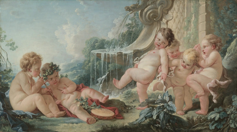 Music, dance et cupidons en conspiration - François Boucher