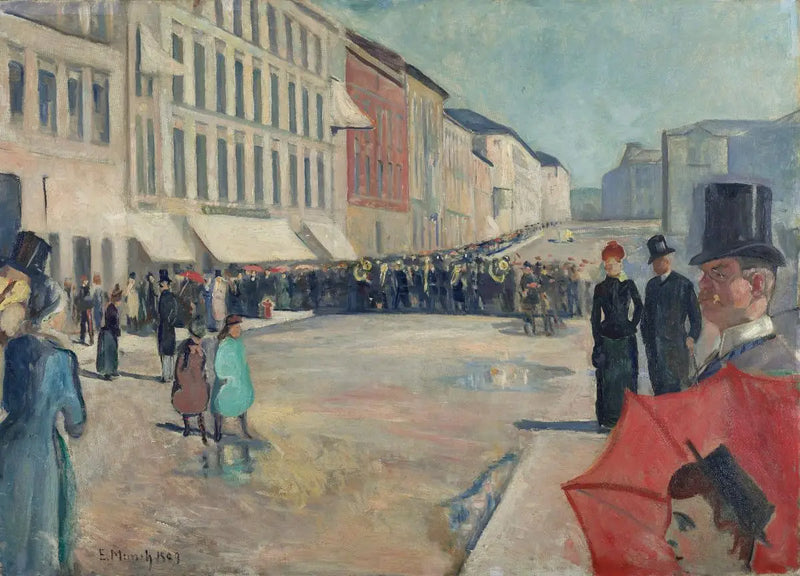 Music on Karl Johan - Edvard Munch