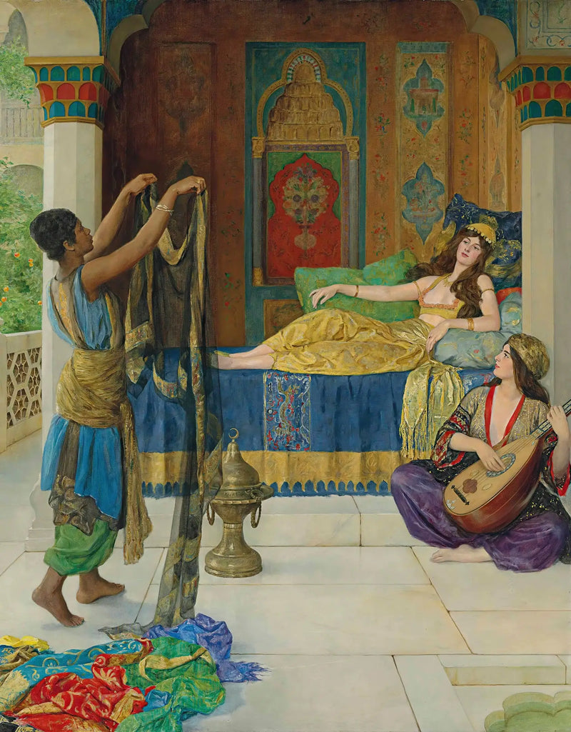 Myrrh, Aloe and Cassia - John Collier