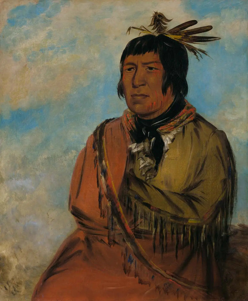 Na-pów-sa, Ours voyageant la nuit, un chef - George Catlin