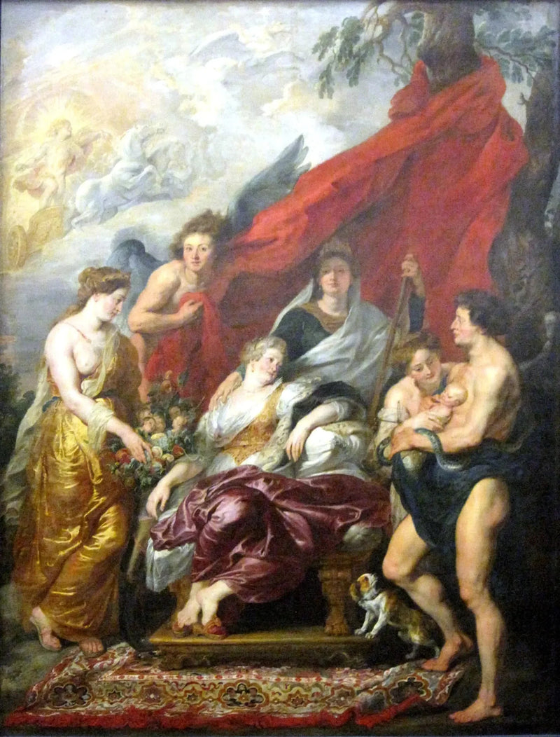 Birth of Louis XIII at Fontainebleau on September 27, 1601 - Peter Paul Rubens