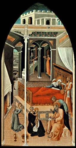Birth of Saint John the Baptist - Giovanni di Paolo