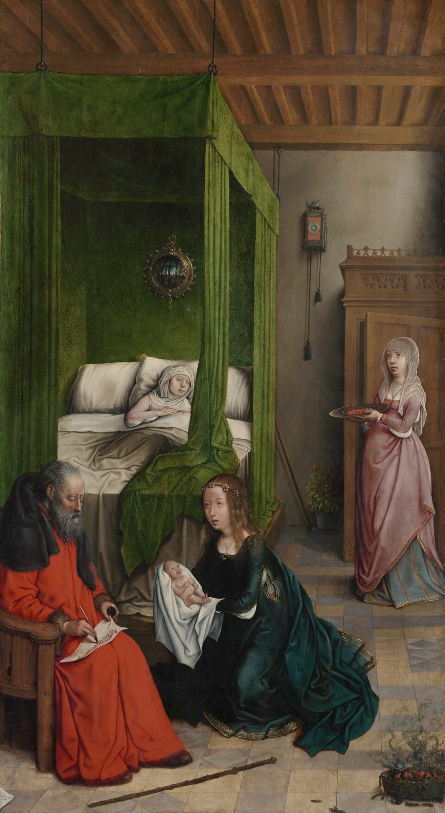 Birth of Saint John the Baptist - Juan de Flandes