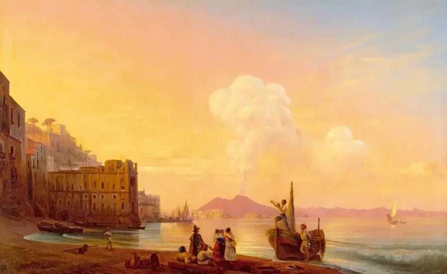 Naples with a poet among the fishermen - Ivan Aïvazovski