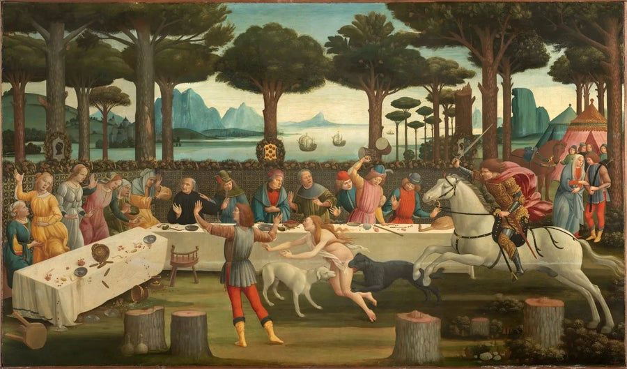 The Story of Nastagio degli Onesti - Sandro Botticelli