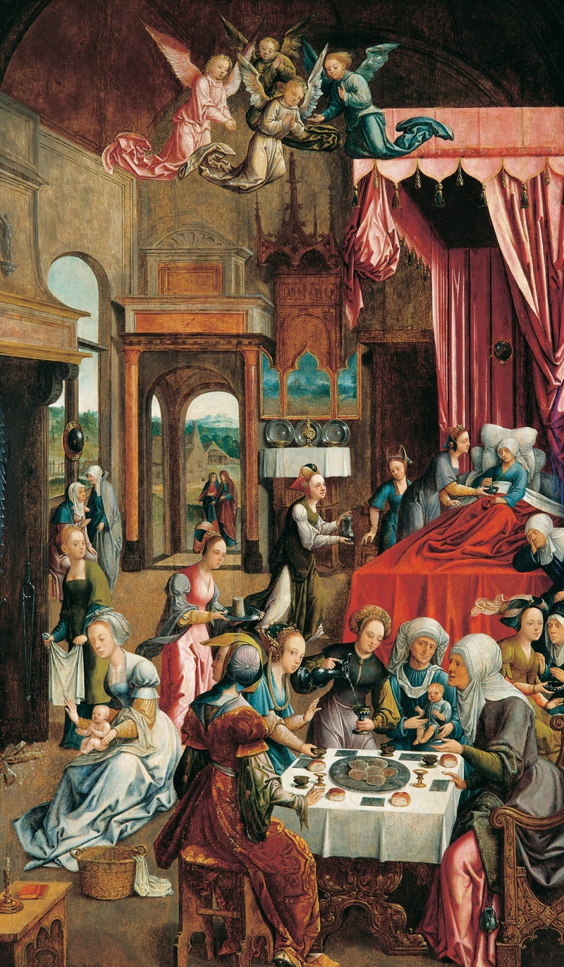 Nativity of the Virgin - Jacob Cornelisz van Oostsanen
