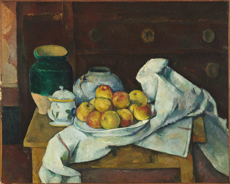 Still Life with Chest of Drawers - Paul Cézanne