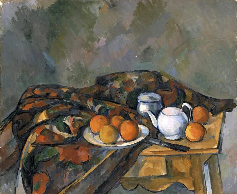 Still Life with Teapot - Paul Cézanne