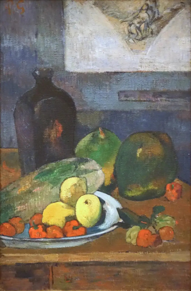 Still Life with Delacroix's Sketch - Paul Gauguin