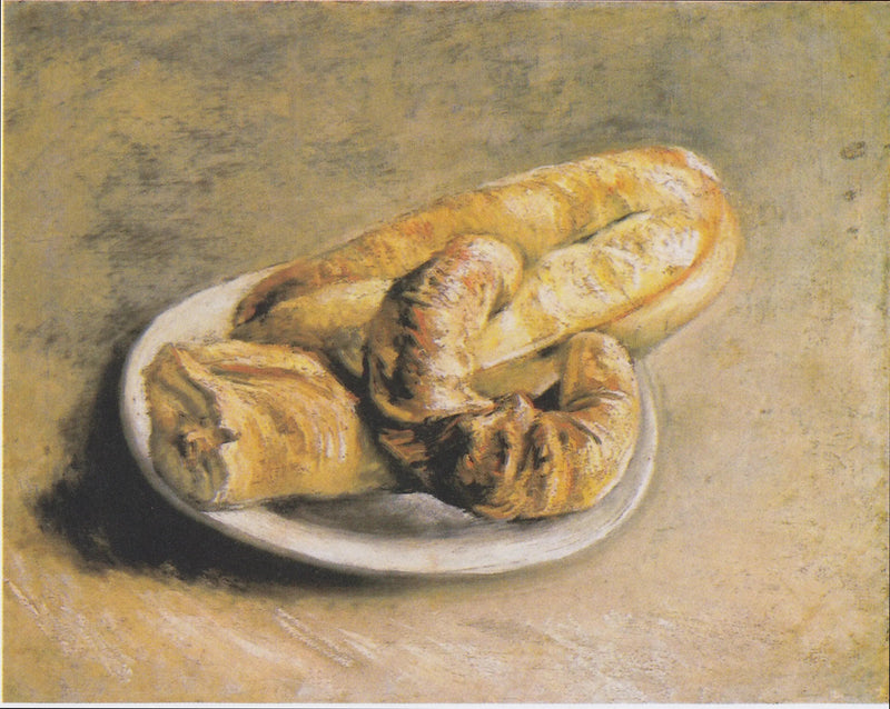Still life, plate with bread - Vincent van Gogh